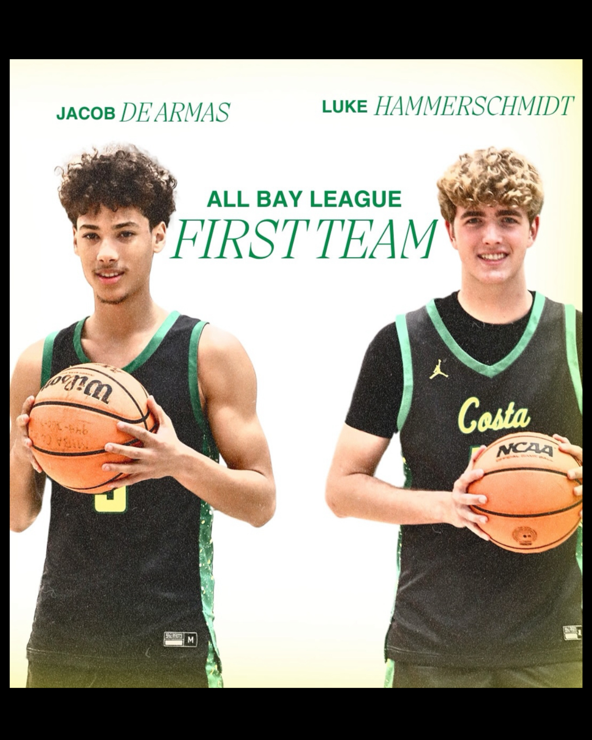 Jacob De Armas & Luke Hammerschmidt — All Bay League First Team